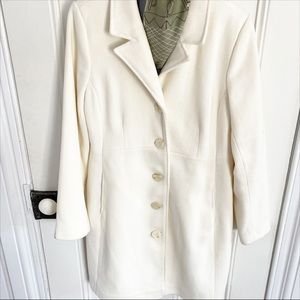 Ivory tweed dress jacket